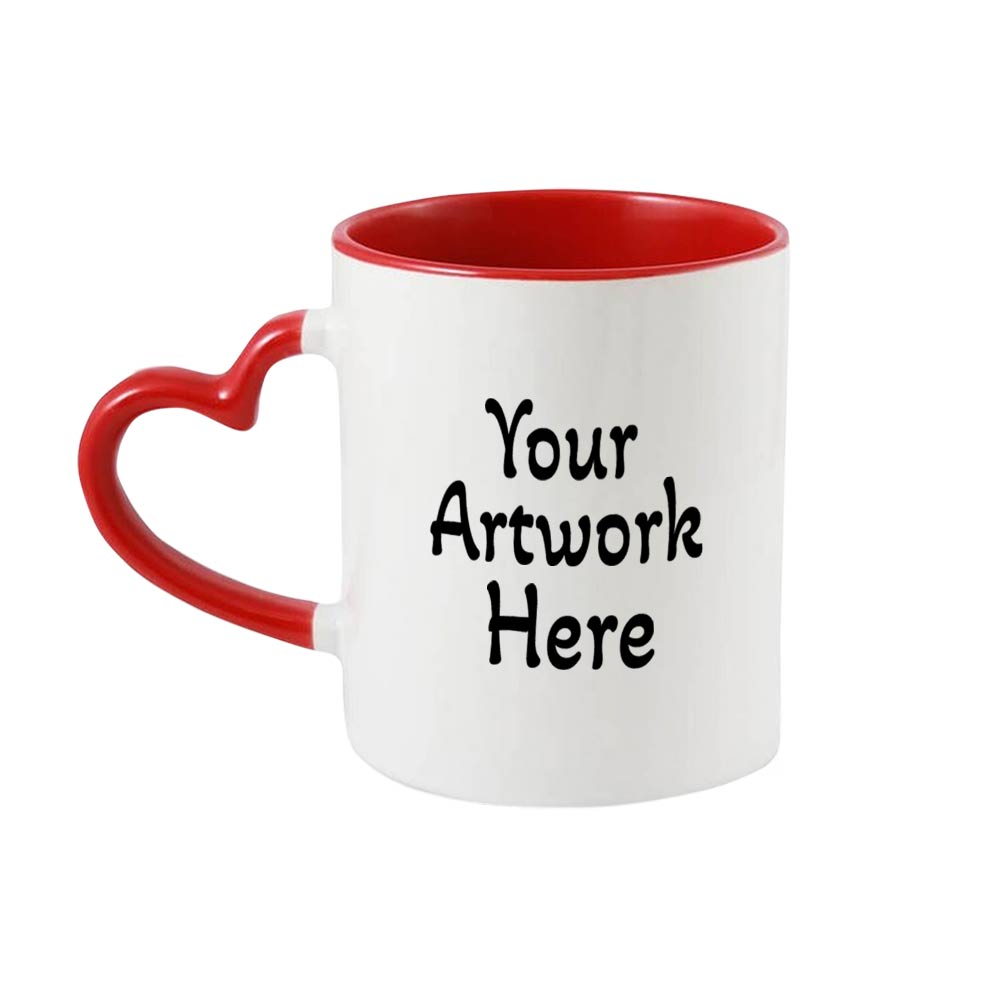 iKraft Personalise Heart Handle Coffee Mug Design - Get it customised With Your Design