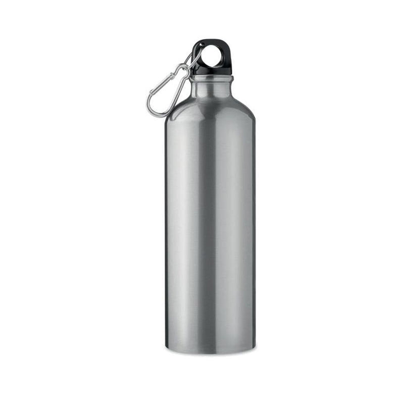 Personalise Silver Aluminium 750ml Water Bottle - Get it customised With Your Text