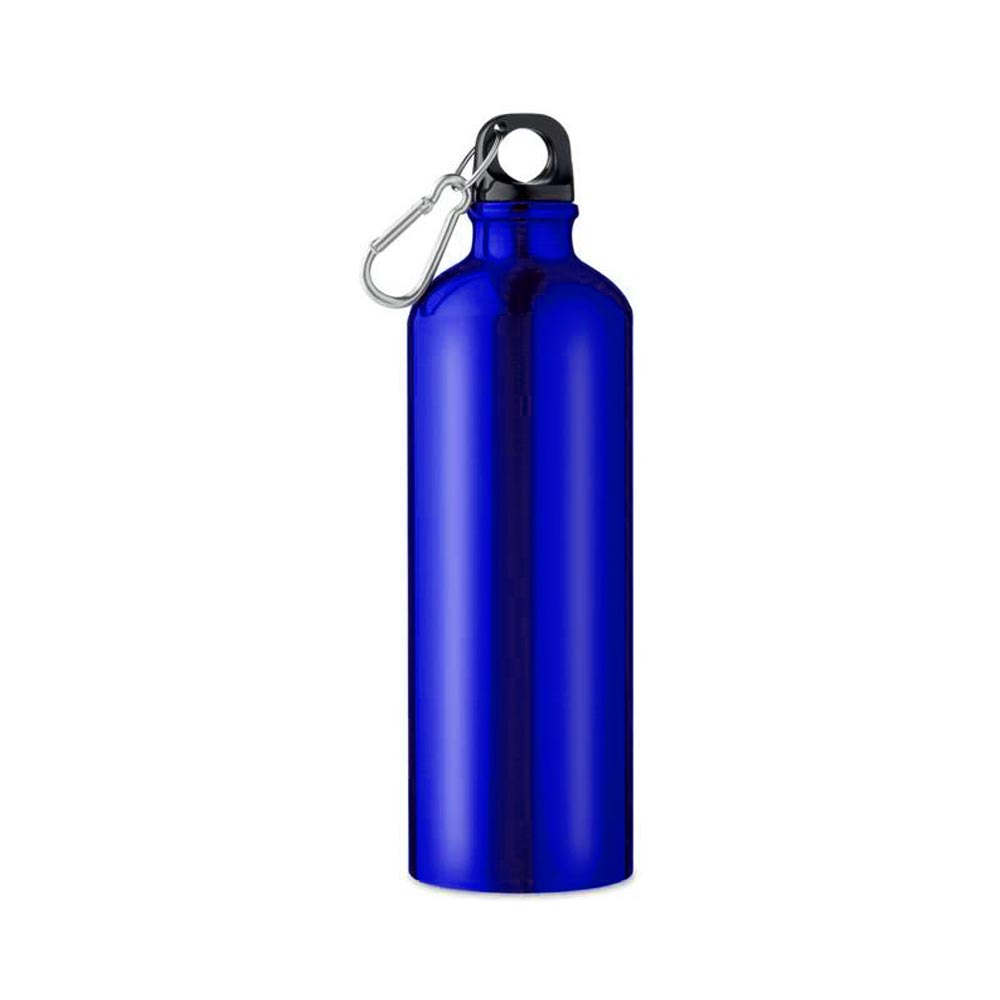 Personalise Blue Aluminium 750ml Water Bottle - Get it customised With Your Text