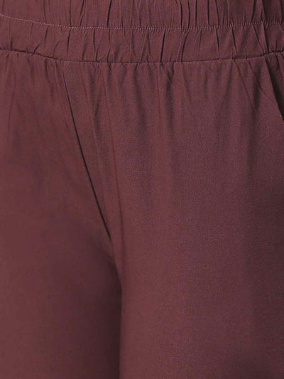 Women's Comfort Fit Wine Pocket Pant
