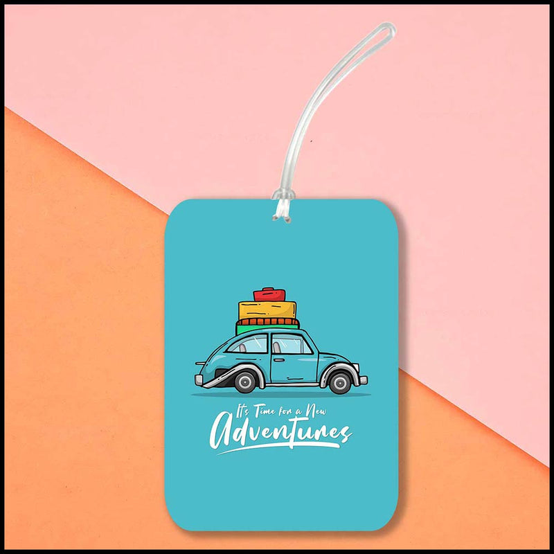 funky luggage tags, bag tag with travel quotes