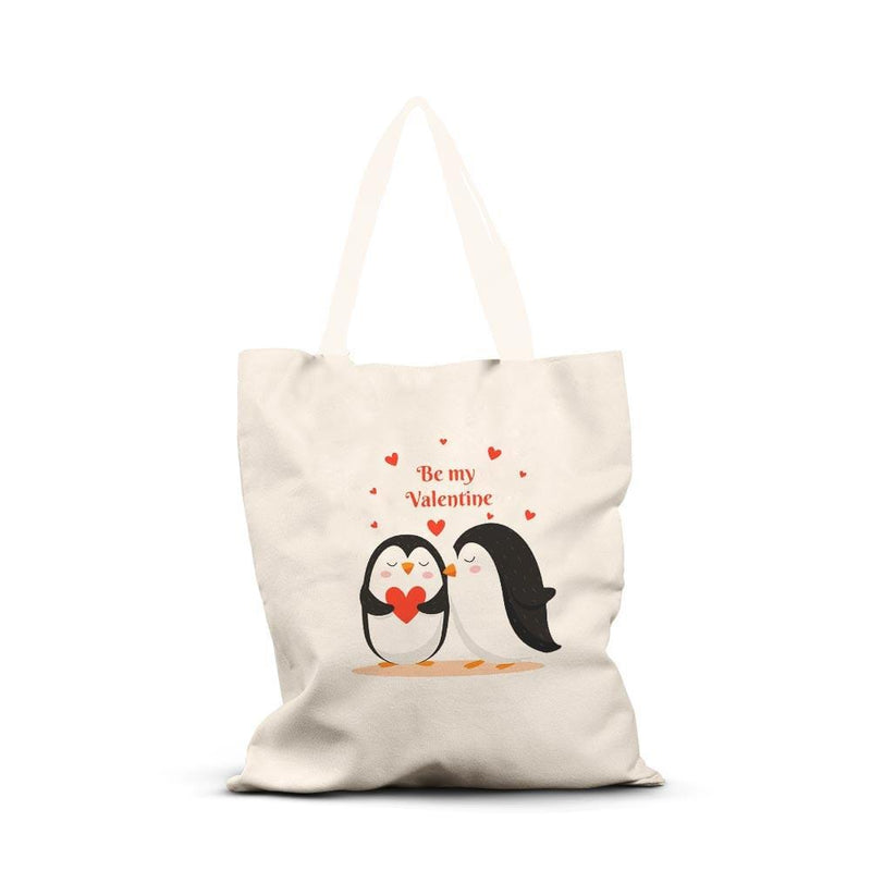 iKraft Canvas Tote Bag Printed Design - Be My Valentine