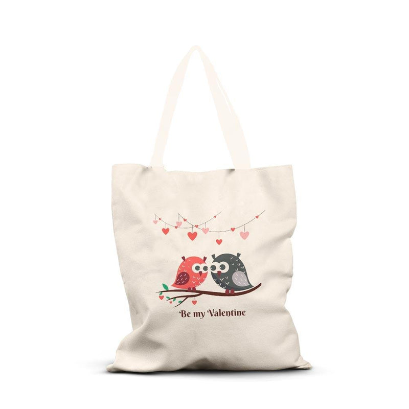 iKraft Canvas Tote Bag Printed Design - Be My Valentine