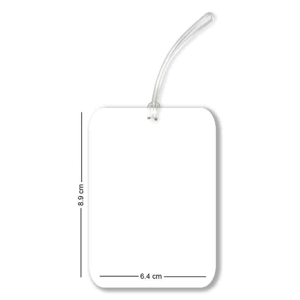 Personalised Travel Tag Printed Design - Cute Couple - Valentine Special