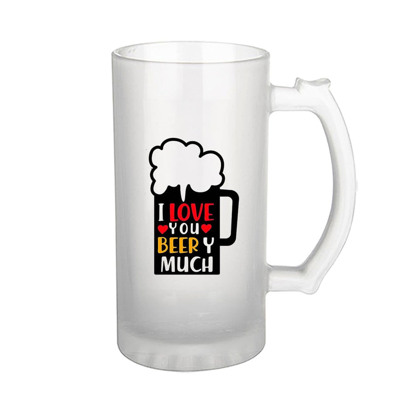 Beer Mug Design "I Love You Beery Much"
