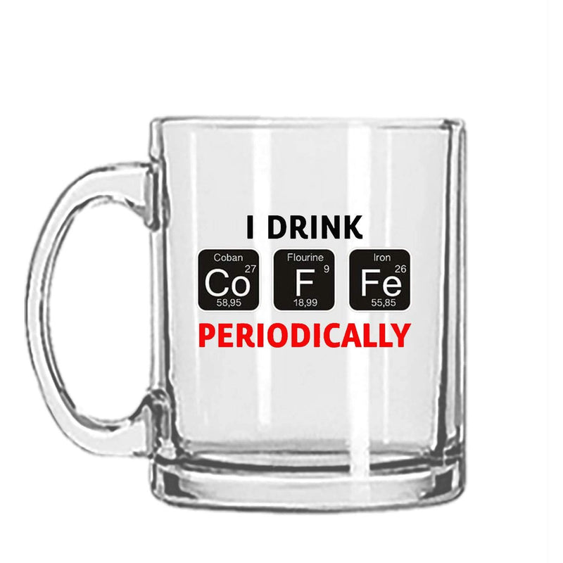 iKraft Clear Mug Design "Drink Periodically"