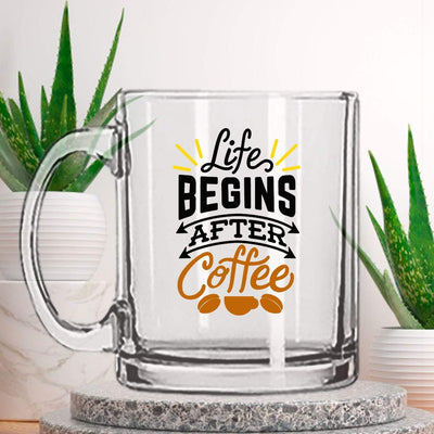 Printed Coffee Mug, coffee mugs for men, clear glass coffee mugs, clear coffee mugs, transparent tea cups, transparent glass tea cups, Custom Coffee Mugs
