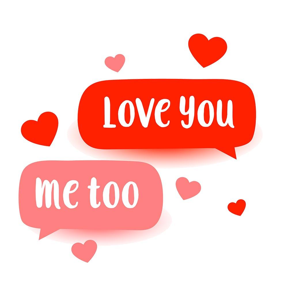Sequin Magic Cushion Printed Design "Me Too" - Valentine Special