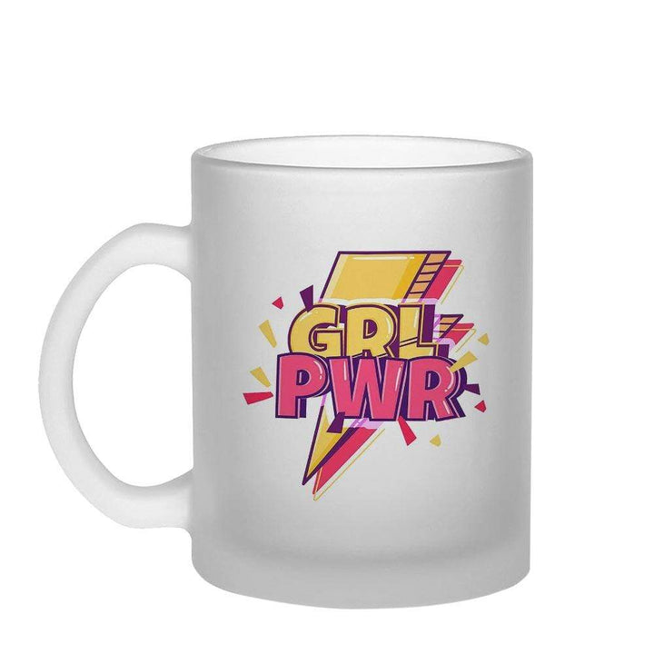 iKraft Frosted Printed Coffee Mug -Girl is Power
