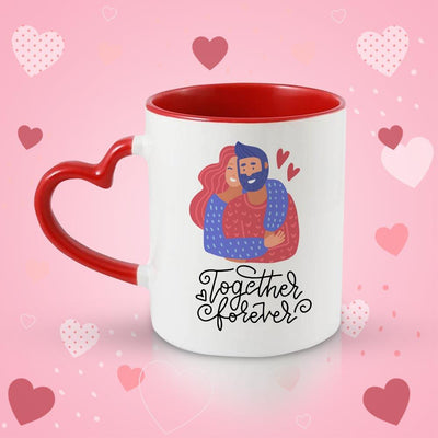 printed coffee mug, coffee mugs for men, heart handle mug, coffee mug for gifting, custom coffee mugs