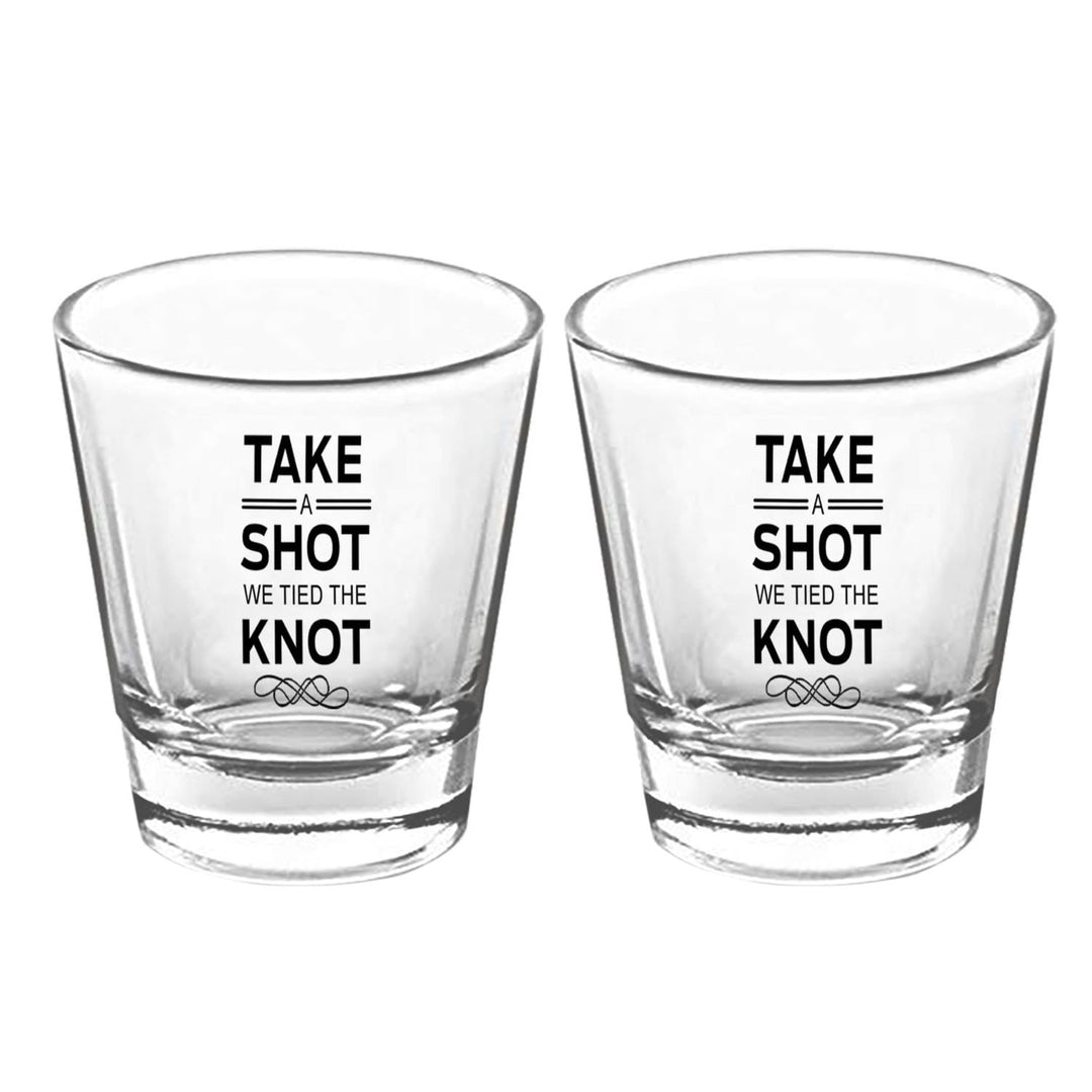 Clear Shot Glasses Design "Take A Shot"
