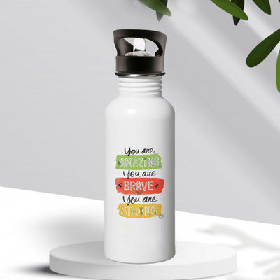 iKraft Stainless Steel 600ml Sipper Design "You Are Amazing"
