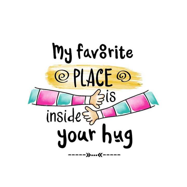 Canvas Tote Bag Printed Design - My Favorite Place - Valentine Special
