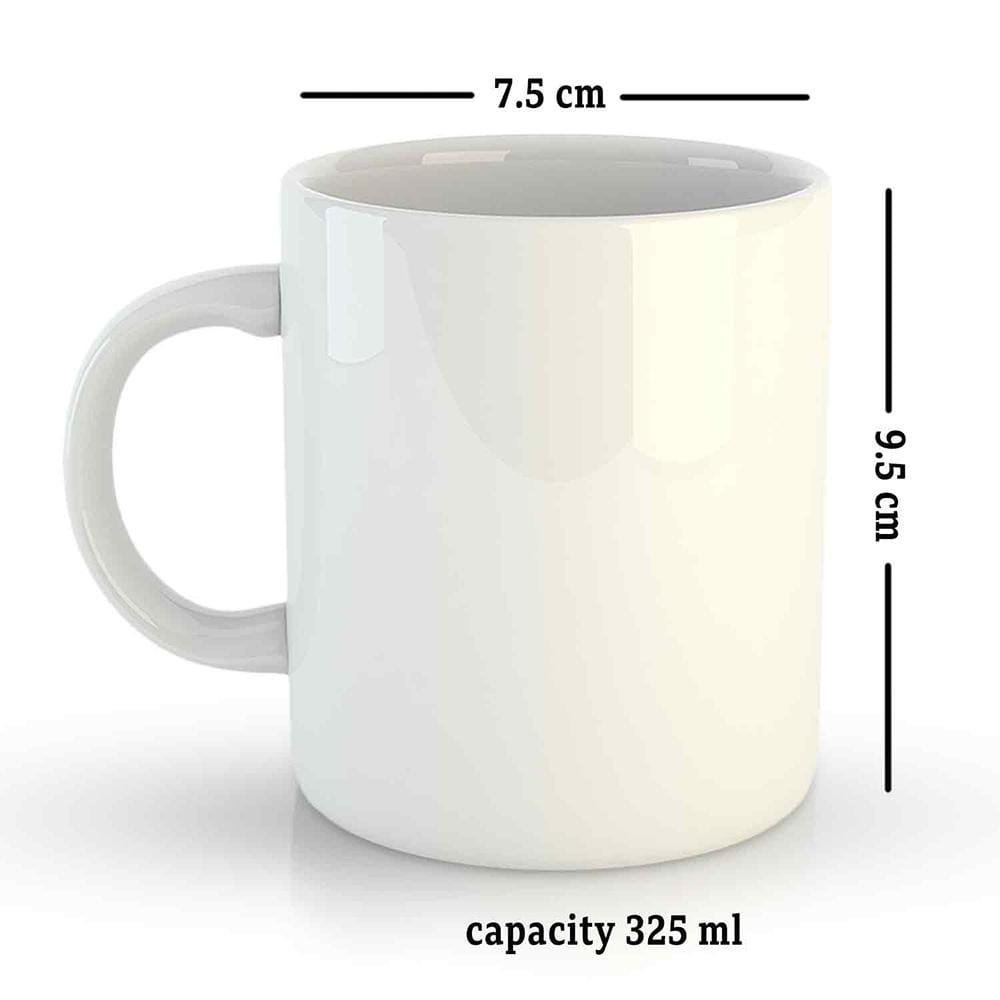 White Coffee Mug Printed Design - Yes, You Can Do It