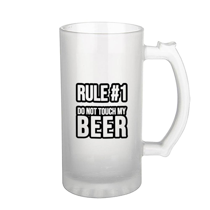 Funky beer mug, Cool beer mug, printed beer mug, frosted beer mug, frosty beer mug